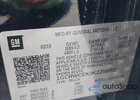 1GCRWCEK9KZ258002